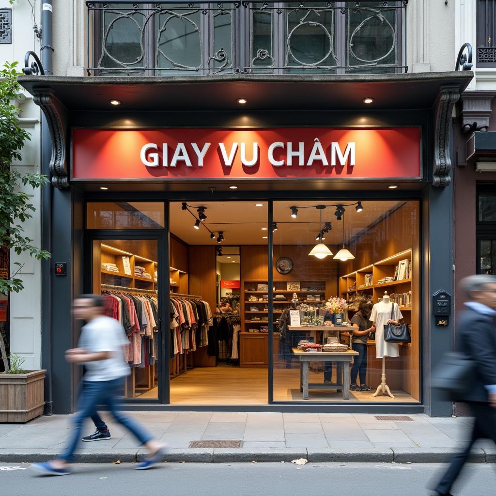 Hinh anh ben ngoai Cua hang Giay Vu Cham 55 Hai Ba Trung TP HCM